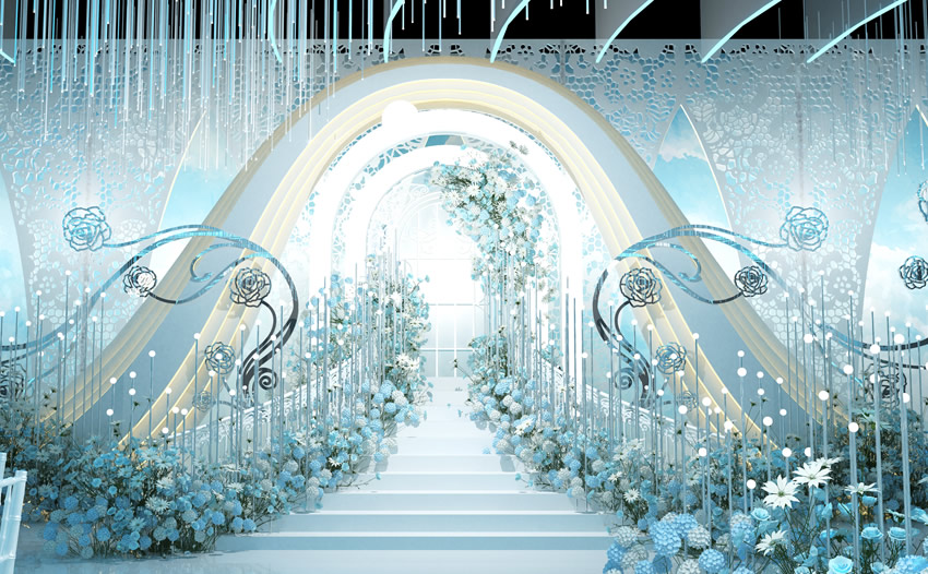 奎屯釡香烙馍村水晶厅效果展示